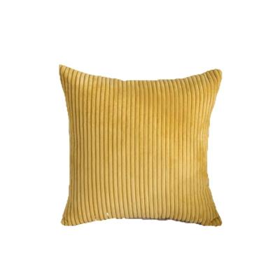 China Luxury Folded Corduroy StripeThrow Pillow Cover Cushion Cover For Sofa Chairs Home Decor for sale