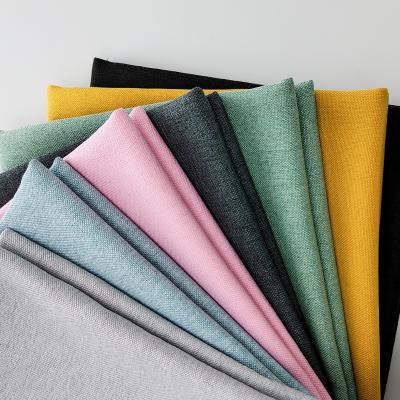 China Wholesale Cheap Price Classic Breathable Dyed Sofa Fabric High Quality Upholstery Linen Fabric For Sofa for sale