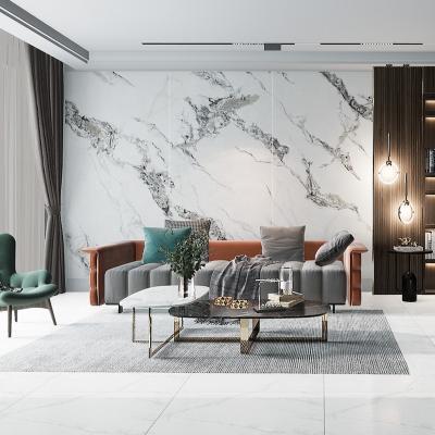 China 1200x2400mm Artificial Agglomerated Stone Living Room And Bedroom Hotel Wall Tiles Modern White Onyx for sale