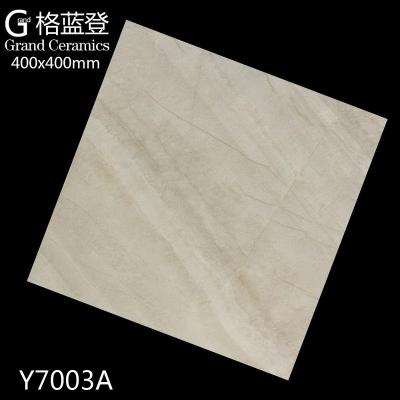 China Rustic tiles wholesale rustic luxury artificial stone dark piso porcelain floor tile 400x400 for living room and villa for sale