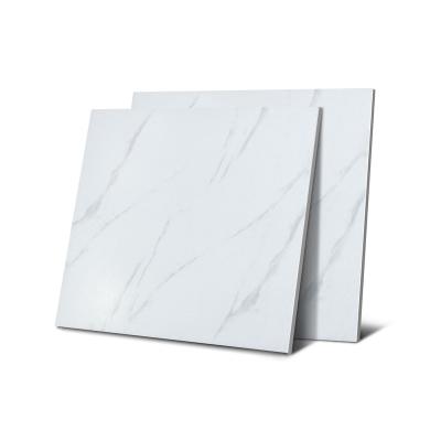 China Bedroom 600x600 Carrara Marble CLASSIC Matte Non-slip White Porcelain Flooring Artificial Stone Tiles For Villa And Hotel for sale