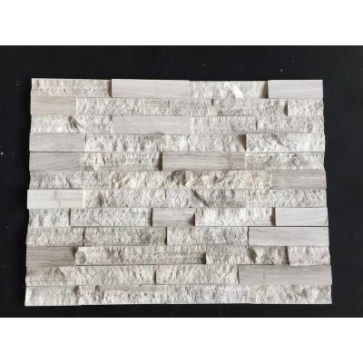 China Wholesale Rustic Luxury White Match Quartz Pile For Stone Living Room And Decorative Wall Culture Villa for sale