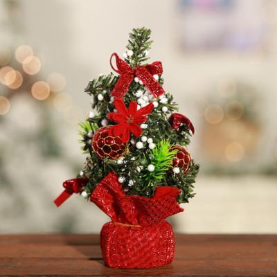 China Aritificial Mini Christmas Tree Desktop Wholesale Tabletop Christmas Tree Set Eco-Friendly Hot Child Gift for sale