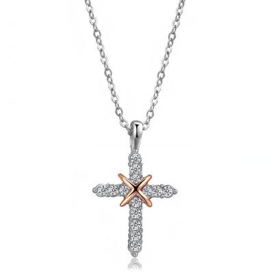 China Europe and America Suit Zircon Cross Women's Hot-Wholesale Matching Pendant Necklace for sale