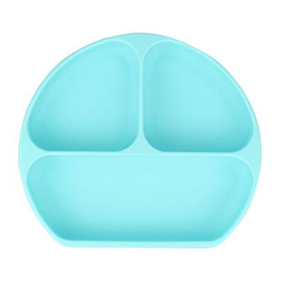 China BPA Free Microwave Silicone Baby Food Bowl Tray With Lid Bowl Reusable Food Cover Suction Feeding Bowl With Lid for sale