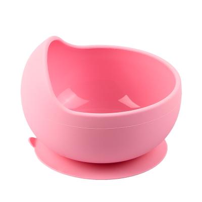 China Baby Food Suction Bowl Kids Toddler Tableware Toddler Free Soft Baby Tableware Soft Feeding Dish Baby Food Suction BPA Silicone Dish for sale