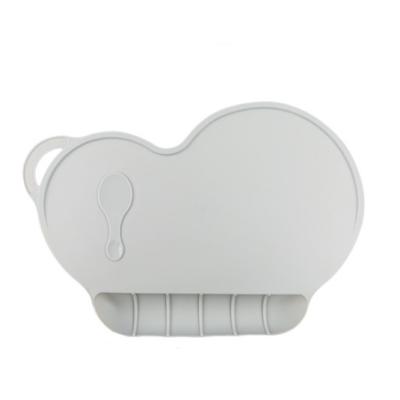 China Minimalist Non-Slip Raised Edge Spill Proof Tray Baby Food Bowl Catching Baby Placemat Spill Proof Bowl for sale