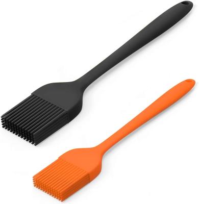 China Sustainable Silicone Basting Brush 2PC Pastry Brushes Oil Butter Sauce Spill Marinades For BBQ Grill Baking Kitchen Cooking for sale