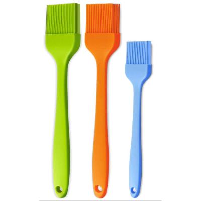 China Sustainable Silicone Basting Brush 3PC Pastry Brushes Oil Butter Sauce Spill Marinades For BBQ Grill Baking Kitchen Cooking for sale