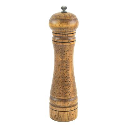 China Refillable Pepper Mill Classic Manual Salt and Pepper Grinders Salt and Pepper Grinders Natural Natural Ceramic Grinding Core Oak Wood for sale