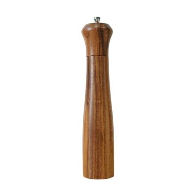 China Refillable Pepper Mill Classic Manual Salt and Pepper Grinders Salt Grinder Wooden Ceramic Grinding Core for sale