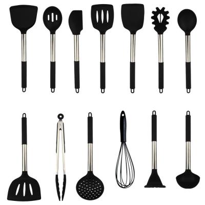 China 13pcs Kitchen Utensil Set Durable Silicone and Stainless Steel Heat Resistant Non-Stick Cooking Tools Accessories Useful Instruments for sale