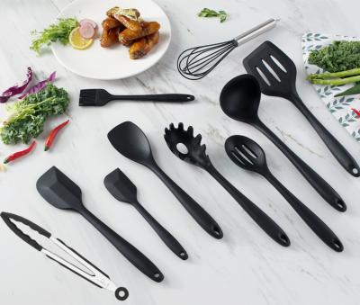 China Sustainable 11pcs Silicone Kitchen Cookware Set for sale