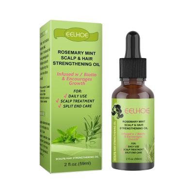 China Daytime Rosemary Mint Hair Strengthening Oil Liquid Hair Growth Scalp Massage Treatment Smooth Dry And Frizz for sale