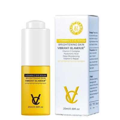 China Overnight Vitamin C Eye Serum Whitening Brighten Anti Aging Remove Dark Circles Fades Fine Lines Anti Wrinkle Skin Care for sale