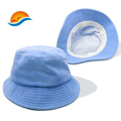 China Custom Embroidery Character Corduroy Bucket Hats Simple Bucket Hat for sale