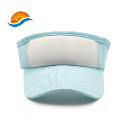 China Character Customize Tennis Sports Sun Visor Hat Cotton Travel Golf Sun Visor Hat Outdoor Empty Top Hat for sale