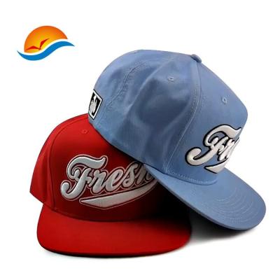 China COMMON Main Product Custom Sport Hat 3D Embroidery Snapback Hat 5 Panel Snapback Hat for sale