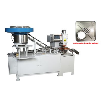 China Automatic 4L Lid Top Spot Welding Machine 40CPM Lid clip welding machine for sale