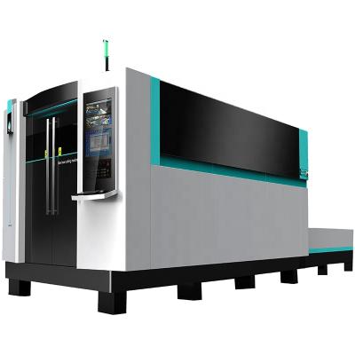 China Programmable 2000w 3000w 4000w Enclosed IPG Fiber Laser Cutting Machine Metal Fiber Laser Cutting Machine for sale