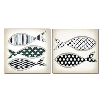 China Fish Images Canvas Prints Spray Painting Popular In The Europe Market Minimalist Modern Design for sale