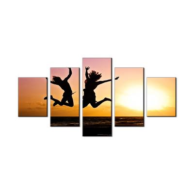 China Jumping Girl In The Sun canvas prints living room wall decoration office decor for sale