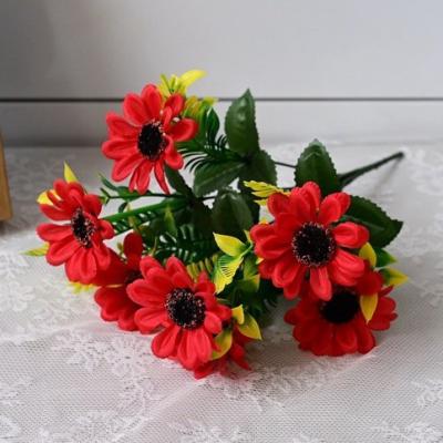 China Durable Artificial Flowers Long-Lasting And Beautiful Daisy Plastic Flowers With Different Colors for sale