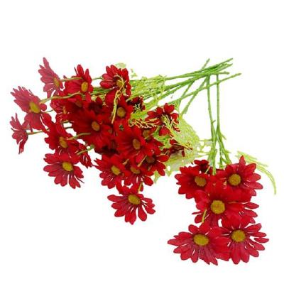 China Small Daisy Indoor and Outdoor Decor Flowers Long Term Artificial Flowers For Wedding Party Decoration Silk Flower Stems for sale