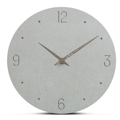 China Simple And Nature Design Mdf Silent Wall Clock Wall Decration Large Size Wall Clock for sale