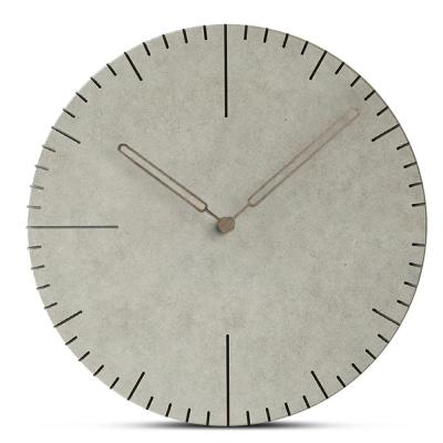 China Nordic Popular Wooden Wall Clock Laser Mdf Clock Indoor Decor Living Room for sale