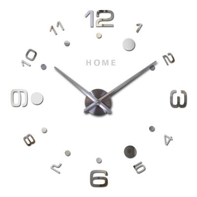 China Decoration Unique Modern Wall Clocks 3D Acrylic Living Room Wall Art Clock for sale