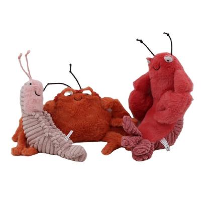 China Plush Larry the Crayfish Doll Sheldon Mantis Shrimp Crab Lobster Doll Plush Toy for sale