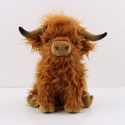 China Scottish Highland Toy Doll Wholesale Plush Gift Simulation of Cow for sale