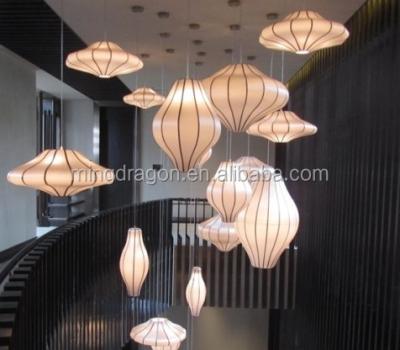 China Emergency Hanging Chinese Fabric Lantern For Indoor Decoration for sale