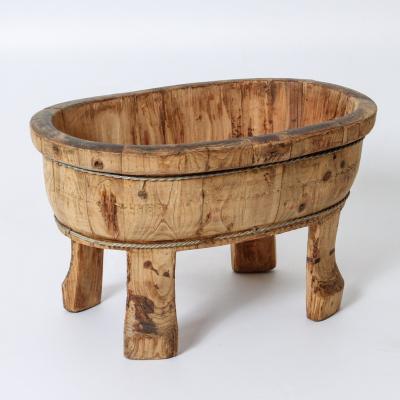 China Wooden Vintage Sustainable Antique Chinese Style Recycled Natural Wash Basin for sale