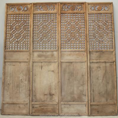 China Classic Wooden Divider Screen Solid Wood Partition In Hotel Lobby for sale