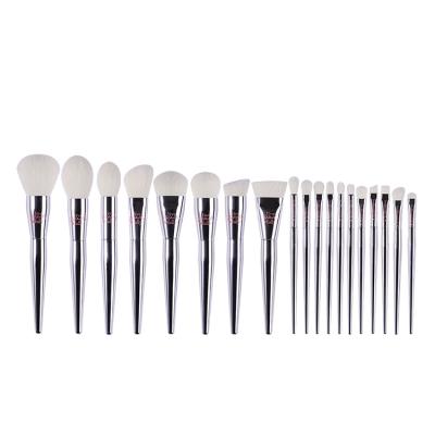 China Durable.skin-friendly Synthetic hair Aluminum tube Electroplating brush handle 19Pcs Live Beauty Fully Series Makeup brush set Factory Spot sale for sale