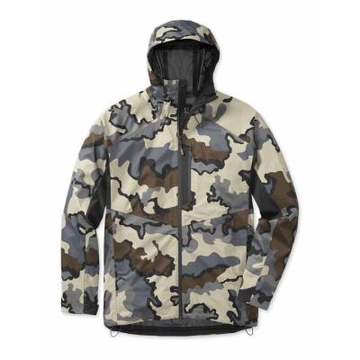 China Viable Custom Made Men Waterproof Breathable Camouflage Fishing Camouflage Rain Jacket Outdoor Hunting Jacket for sale