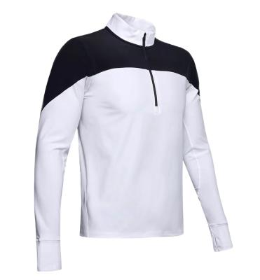 China Viable Mens 12% Polyester 88% Spandex Golf Pullover Shirts Performance 1/4 Zip Golf Pullover Shirts for sale