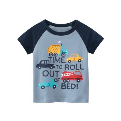 China New Boy Summer Children's Clothing Anti-Shrink Clothing T-shirt Cartoon Pattern Short Sleeve Children's Clothing for sale