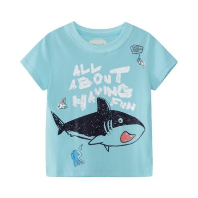 China New arrival designer anti-pilling style short sleeve soft touch shirt korean 100% cotton kids t-shirts for boys for sale