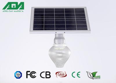 China 9W llevó la luz de calle solar con el tablero integrado de la batería sin los alambres en tipo del melocotón en venta