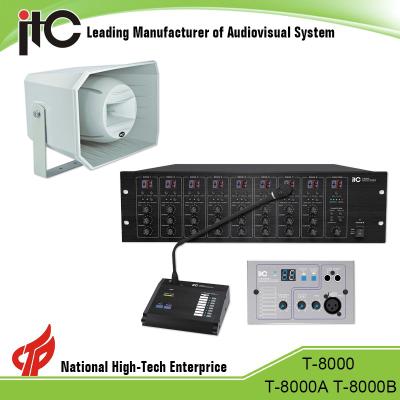 China ITC PA System 8x8 Matrix Audio Paging System for T-8000 Public Sound System for sale