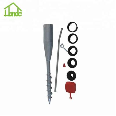 China Good Quality Hot Sale Steel Spike Ground Screw Anchor For Flag for sale