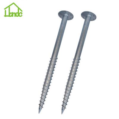 China Solar Power System Rebar Earth Screw Auger Anchor Bolt for sale