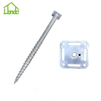 China Solar Power System Heavy Duty Ground Screw Anchor For Fence , Street Led Lights for sale