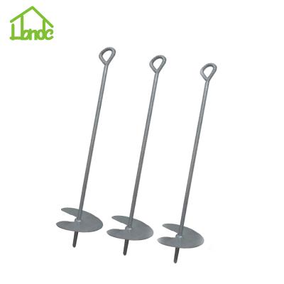 China Solar Power System Stable Auger Style Earth Anchor Stake for sale