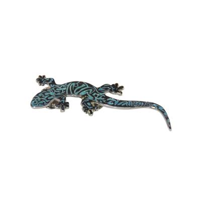 China China high quality custom metal lapel pin gecko shape badge for sale