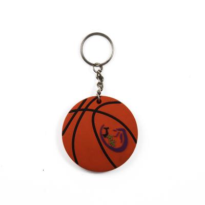 China Hot 2018 Wholesale Custom Logo Basketball Design Soft PVC Metal Key Chain for sale