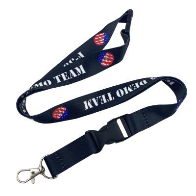 China Custom Cute Logo Printed Sublimation Bottle Lanyard Eco-friendly Polyester Gifts Cell Phone Promotional Neck Lanyard for sale